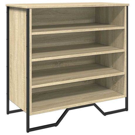 VidaXL armoire à chaussures 80x38x78 cm bois d'ingénierie chêne sonoma