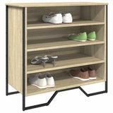 VidaXL armoire à chaussures 80x38x78 cm bois d'ingénierie chêne sonoma