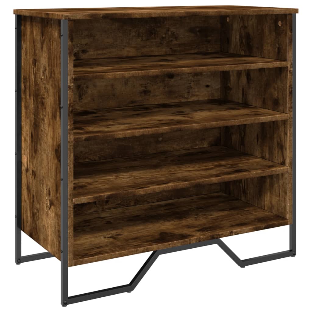 Vidaxx armoire à chaussures 80x38x78 cm bois traité, chêne fumé
