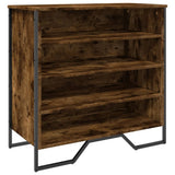 Vidaxx armoire à chaussures 80x38x78 cm bois traité, chêne fumé