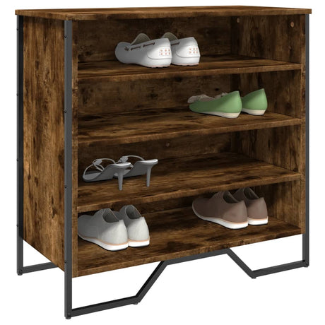 Vidaxx armoire à chaussures 80x38x78 cm bois traité, chêne fumé