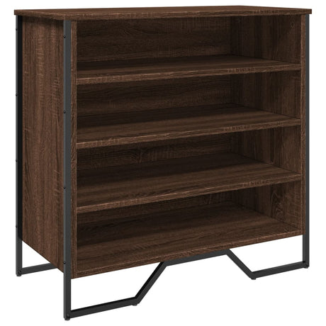 Vidaxx meuble à chaussures 80x38x78 cm bois d'ingénierie chêne brun