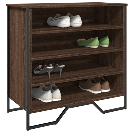 Vidaxx meuble à chaussures 80x38x78 cm bois d'ingénierie chêne brun