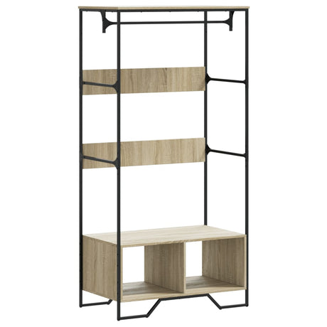 Vidaxxl armoire 90x50x180 cm dérivé du bois chêne sonoma