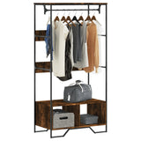 Armoire Vidaxx 90x50x180 cm bois d'ingénierie, chêne fumé