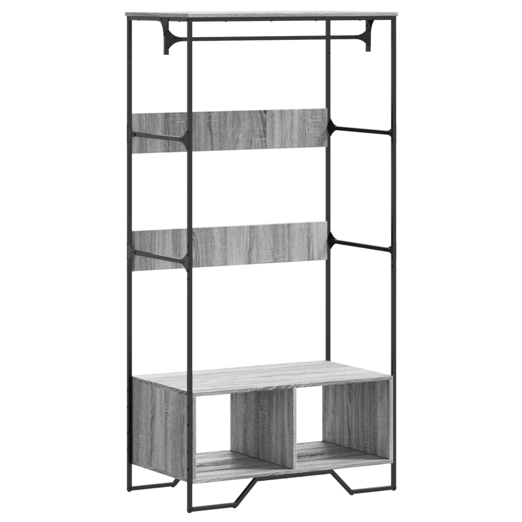 Vidaxx armoire 90x50x180 cm dérivé du bois gris chêne sonoma