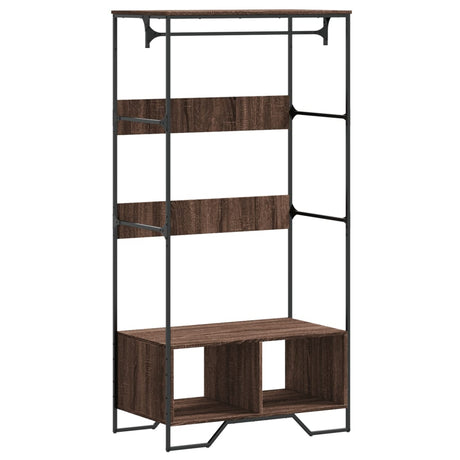 Vidaxx armoire 90x50x180 cm bois fini chêne brun