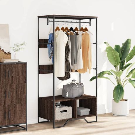 Vidaxx armoire 90x50x180 cm bois fini chêne brun
