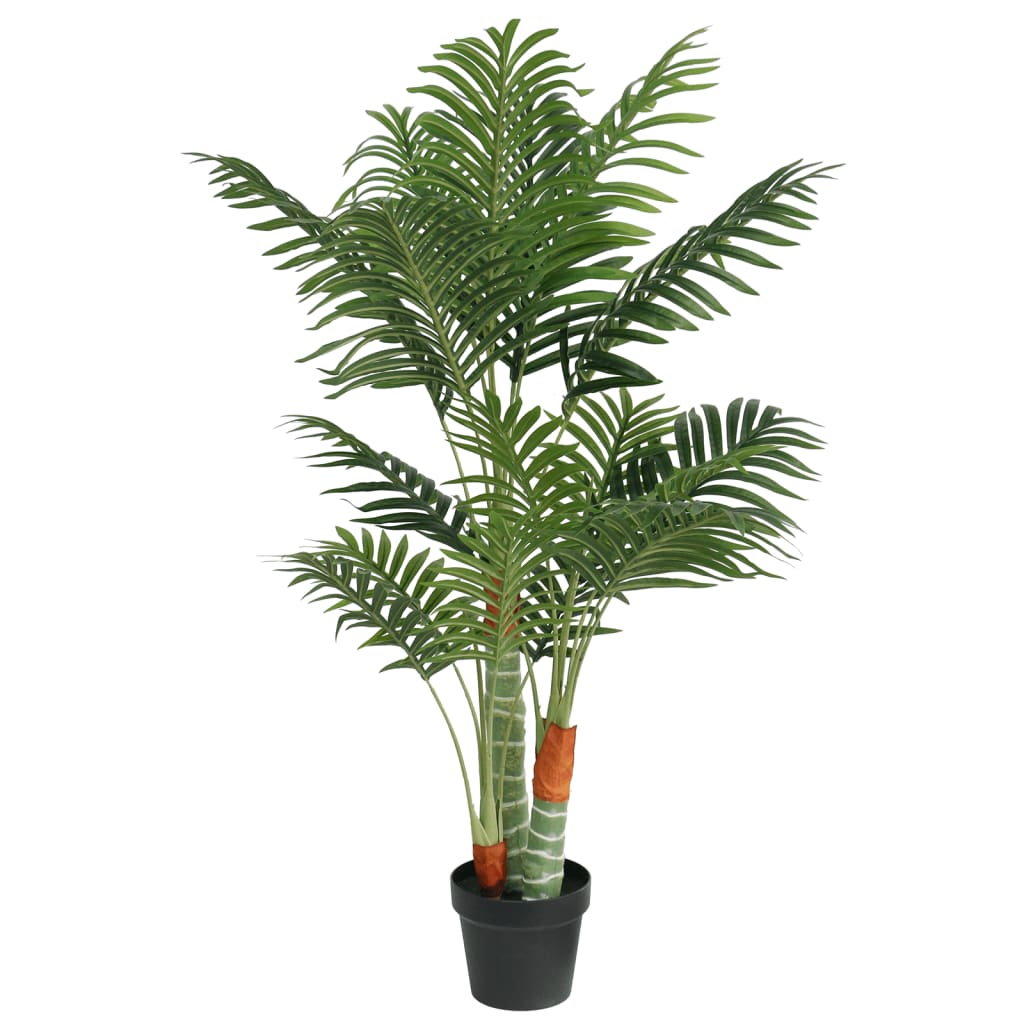 Vidaxl palmier artificiel à 3 troncs 120 cm polypropylène vert