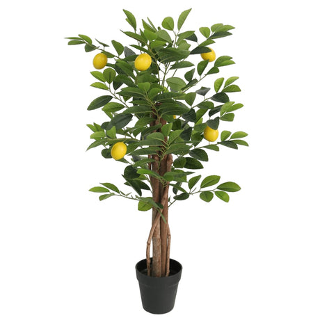 Vidaxl citronnier artificiel avec 3 troncs 85 cm polypropylène vert