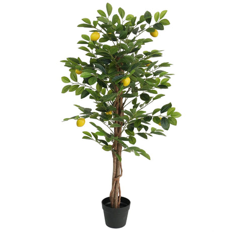 Vidaxx citronnier artificiel avec 3 troncs 120 cm polypropylène vert
