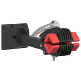 Vidaxx support de réparation de vélo pliable montage mural acier rouge et noir