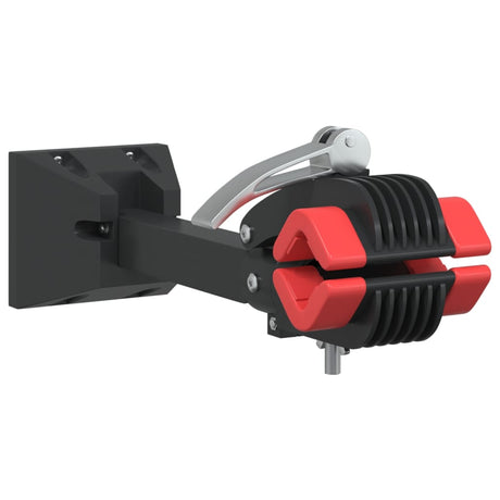 Vidaxx support de réparation de vélo pliable montage mural acier rouge et noir