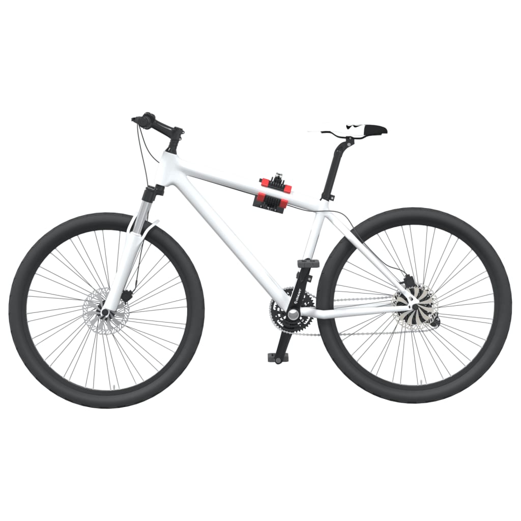 Vidaxx support de réparation de vélo pliable montage mural acier rouge et noir