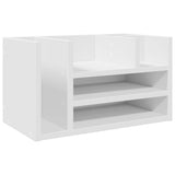 Vidaxx organisateur de bureau 44,5x24x25 cm bois d'ingénierie blanc