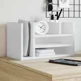 Vidaxx organisateur de bureau 44,5x24x25 cm bois d'ingénierie blanc