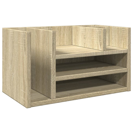 Vidaxxl organiseur de bureau 44,5x24x25 cm en dérivé du bois couleur chêne sonoma