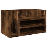 VidaXL organisateur de bureau 44,5x24x25 cm bois traité, couleur chêne fumé