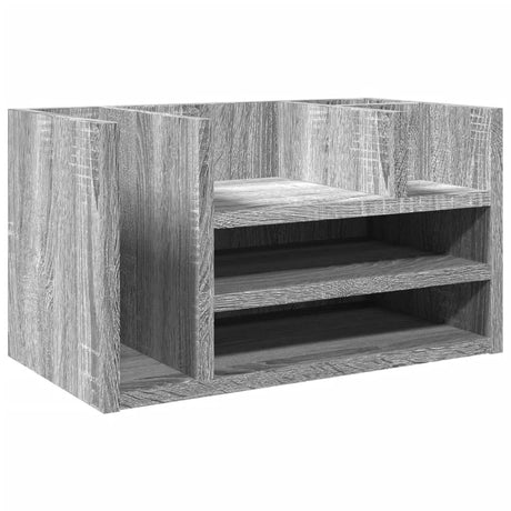 Vidaxx organiseur de bureau 44,5x24x25 cm bois d'ingénierie chêne sonoma gris