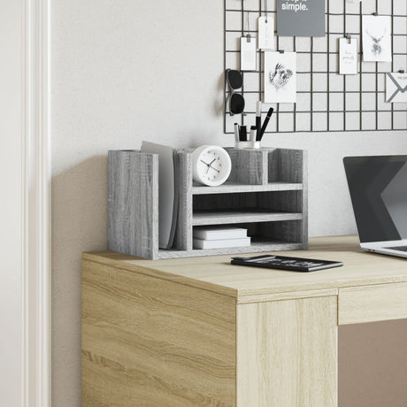 Vidaxx organiseur de bureau 44,5x24x25 cm bois d'ingénierie chêne sonoma gris