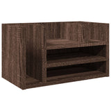 Vidaxx organisateur de bureau 44,5x24x25 cm bois d'ingénierie couleur chêne marron