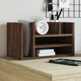 Vidaxx organisateur de bureau 44,5x24x25 cm bois d'ingénierie couleur chêne marron