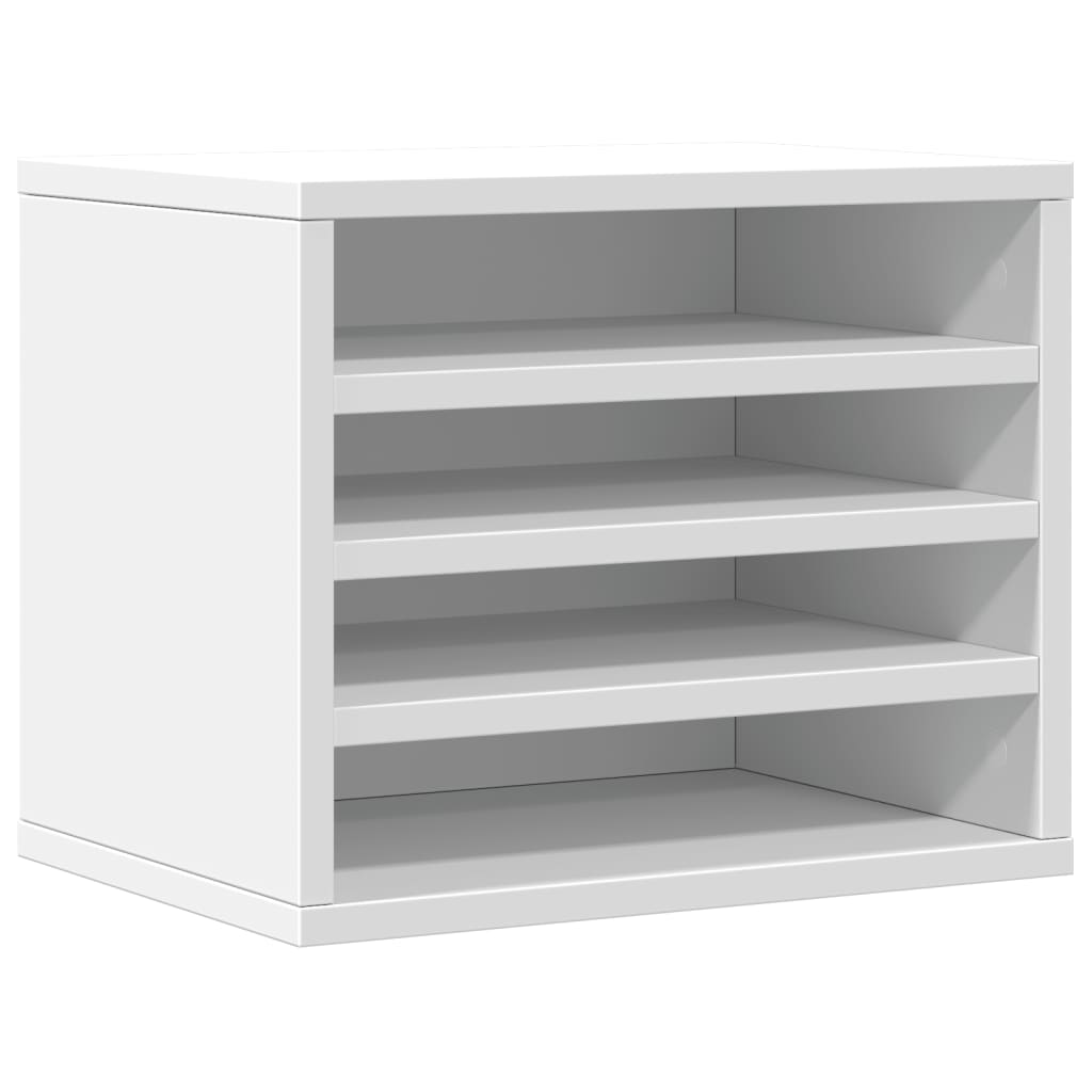 Vidaxx organisateur de bureau 36x26x29,5 cm bois d'ingénierie blanc