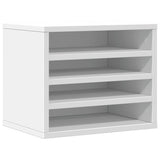 Vidaxx organisateur de bureau 36x26x29,5 cm bois d'ingénierie blanc