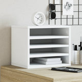 Vidaxx organisateur de bureau 36x26x29,5 cm bois d'ingénierie blanc