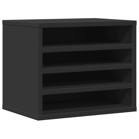 Vidaxx organiseur de bureau 36x26x29,5 cm bois traité noir