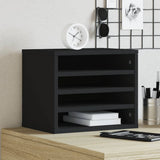 Vidaxx organiseur de bureau 36x26x29,5 cm bois traité noir