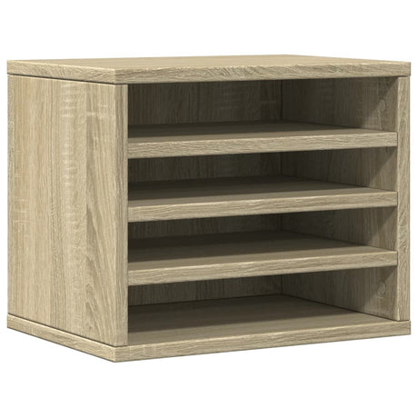Vidaxxl organiseur de bureau 36x26x29,5 cm en dérivé du bois couleur chêne sonoma