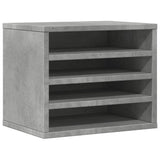 Vidaxx organisateur de bureau 36x26x29,5 cm bois d'ingénierie gris béton
