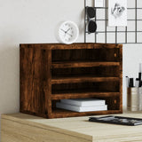 Vidaxx organisateur de bureau 36x26x29,5 cm bois traité, couleur chêne fumé