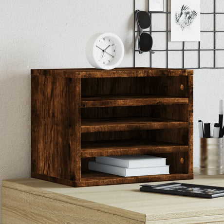 Vidaxx organisateur de bureau 36x26x29,5 cm bois traité, couleur chêne fumé