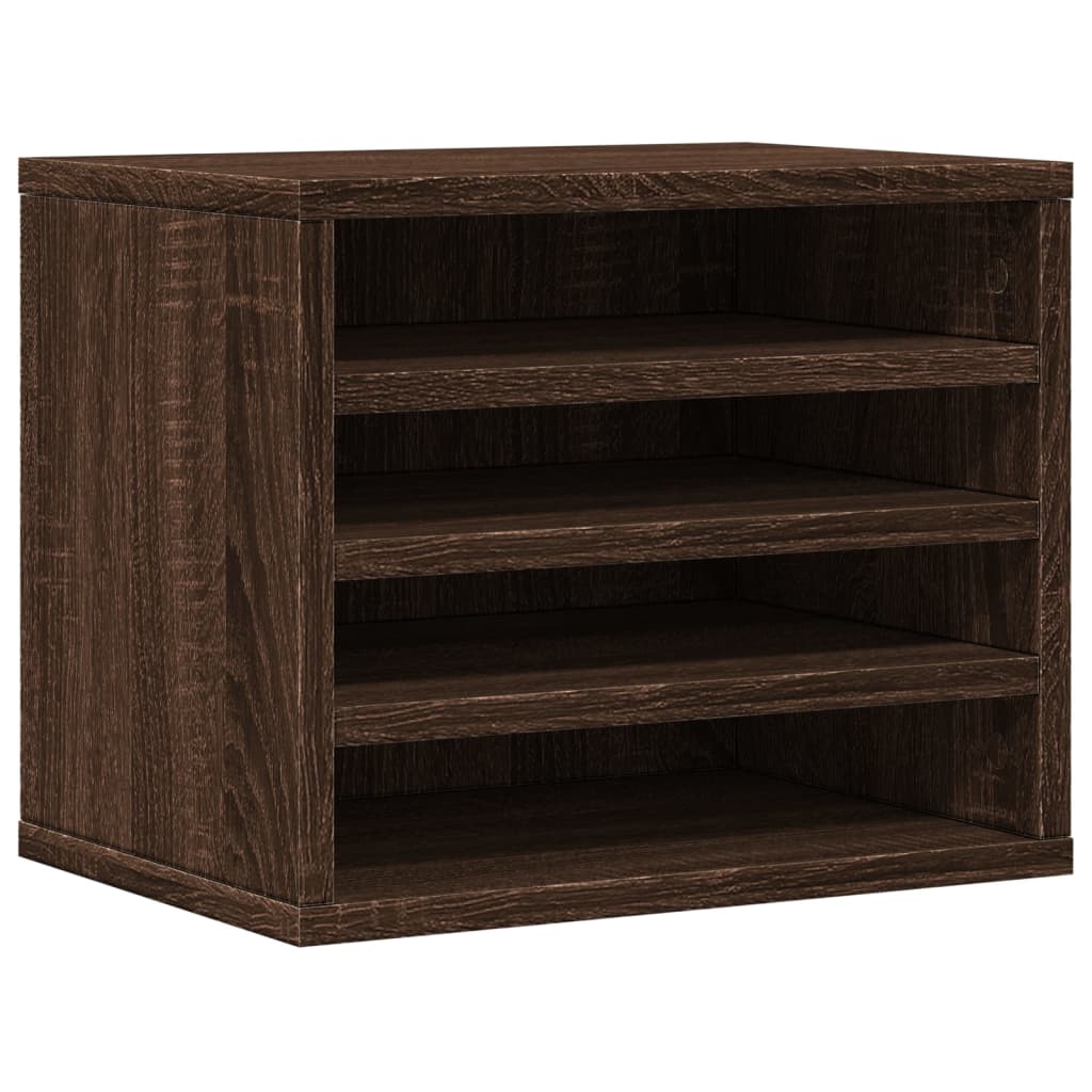Vidaxx organisateur de bureau 36x26x29,5 cm bois fini chêne brun
