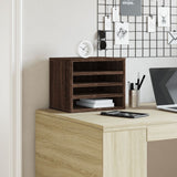 Vidaxx organisateur de bureau 36x26x29,5 cm bois fini chêne brun