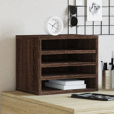Vidaxx organisateur de bureau 36x26x29,5 cm bois fini chêne brun
