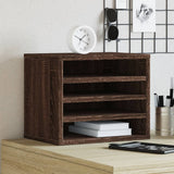 VidaXL Bureau Organizer 36x26x29.5 cm processed wood brown oak colored