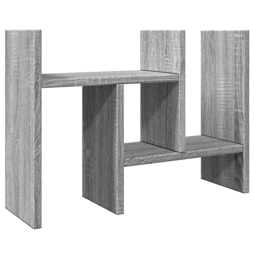 Vidaxxl organiseur de bureau 34,5x15,5x35,5 cm en dérivé du bois gris sonoma