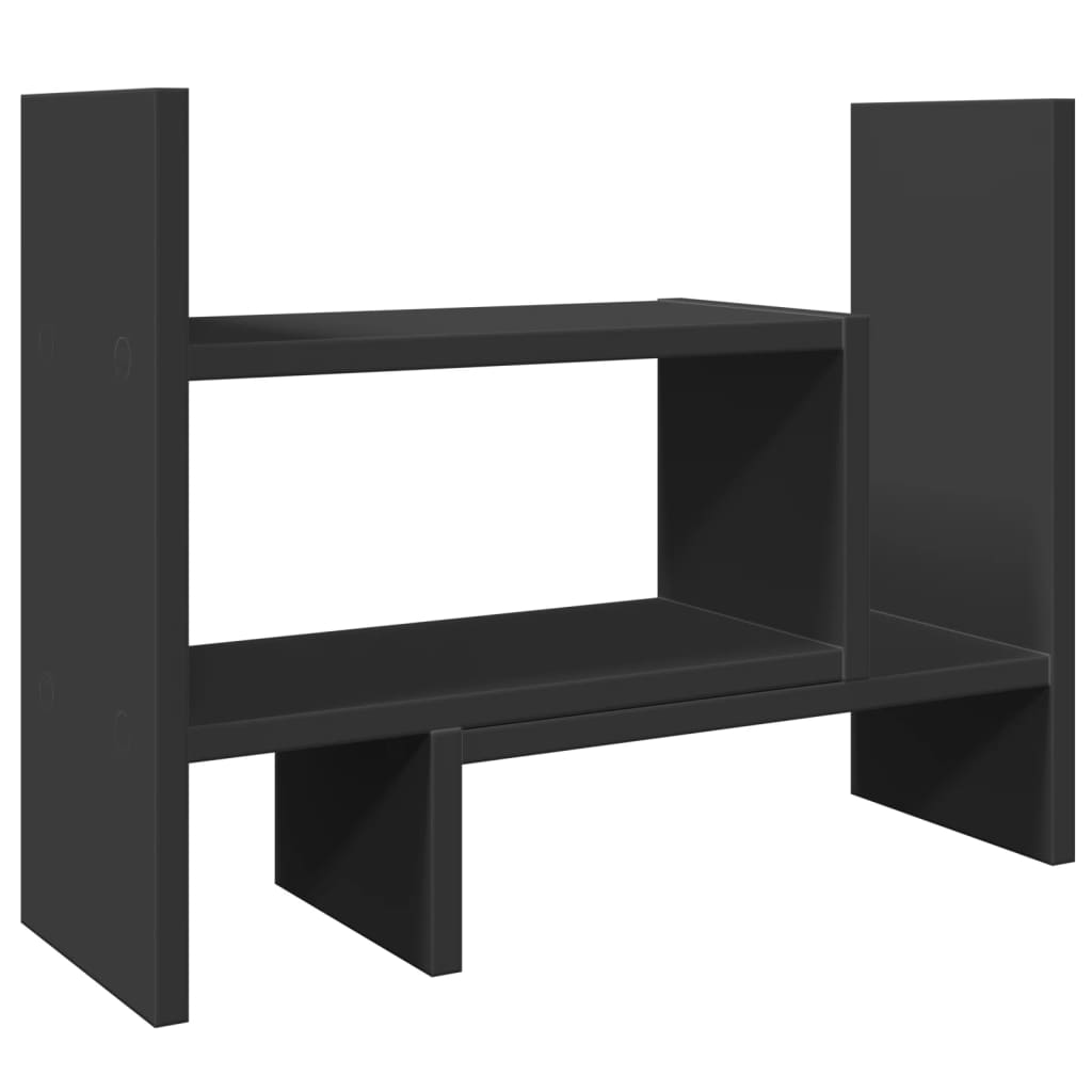 Vidaxx organisateur de bureau 38,5x17x39 cm bois fini noir