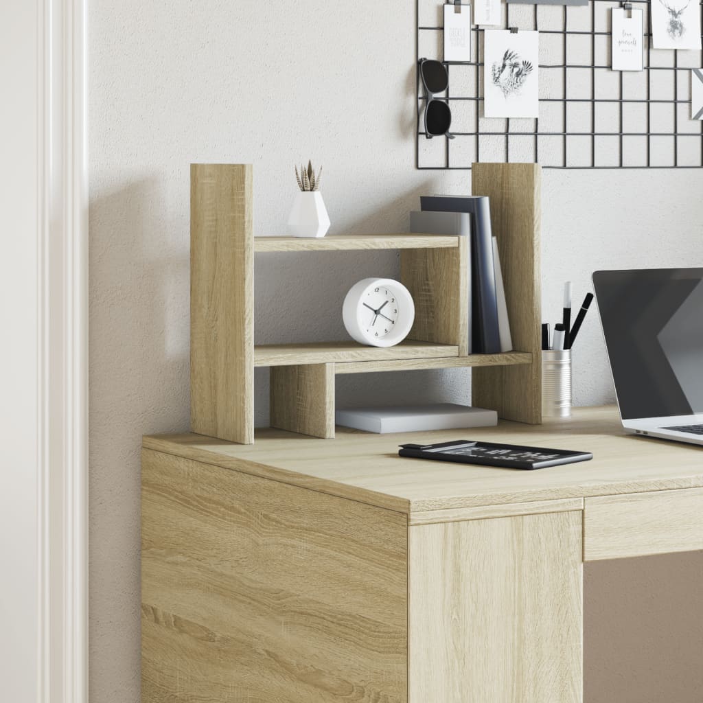 Vidaxxl organiseur de bureau 38,5x17x39 cm en dérivé du bois couleur chêne sonoma