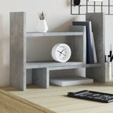 Vidaxx organisateur de bureau 38,5x17x39 cm bois d'ingénierie gris béton
