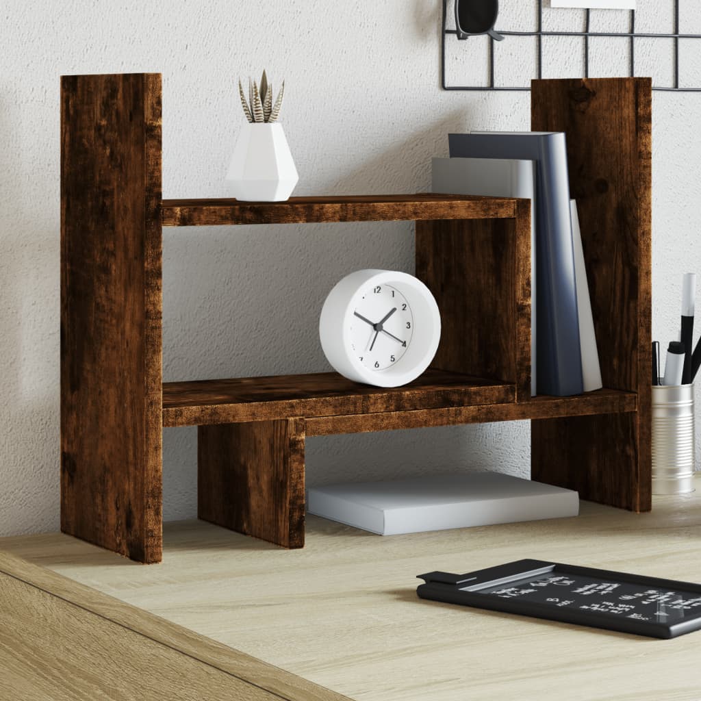 Vidaxx organisateur de bureau 38,5x17x39 cm bois traité, couleur chêne fumé