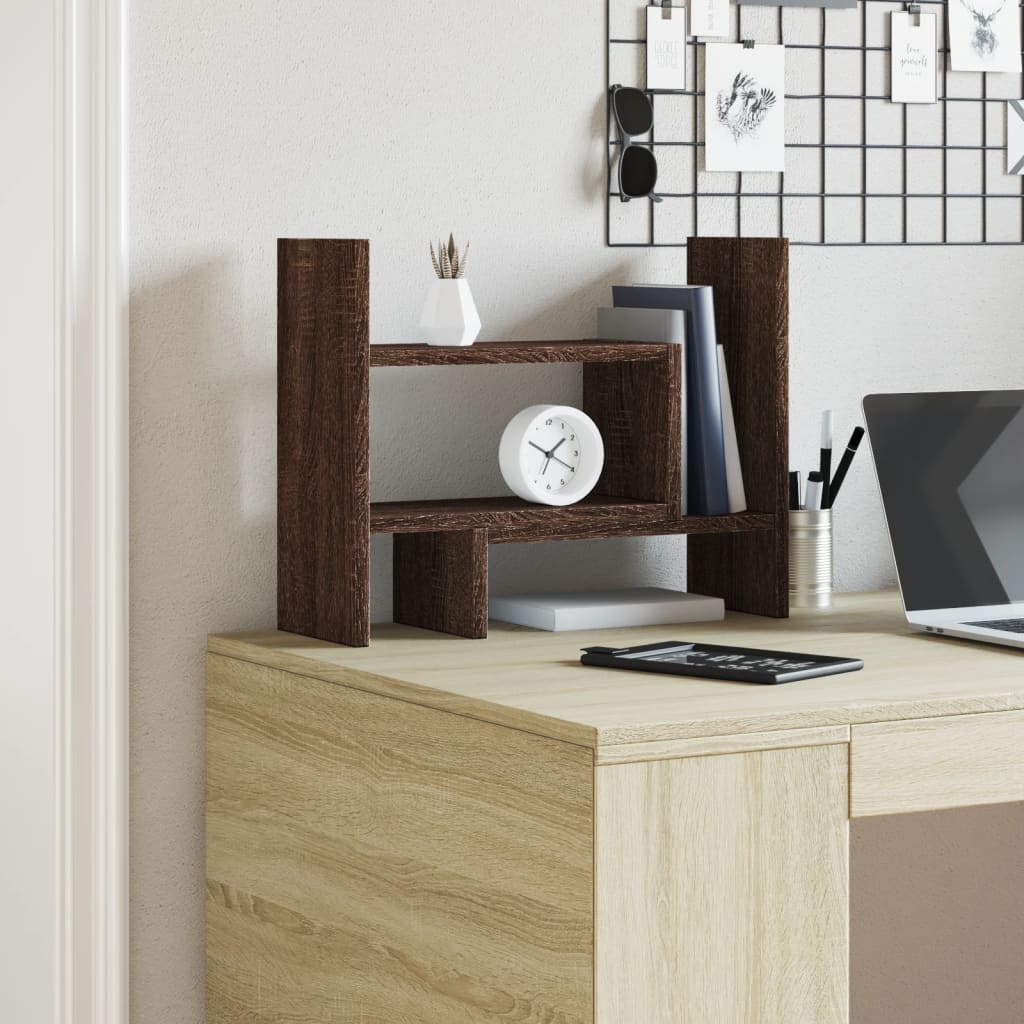 Vidaxx organiseur de bureau 38,5x17x39 cm bois fini couleur chêne marron