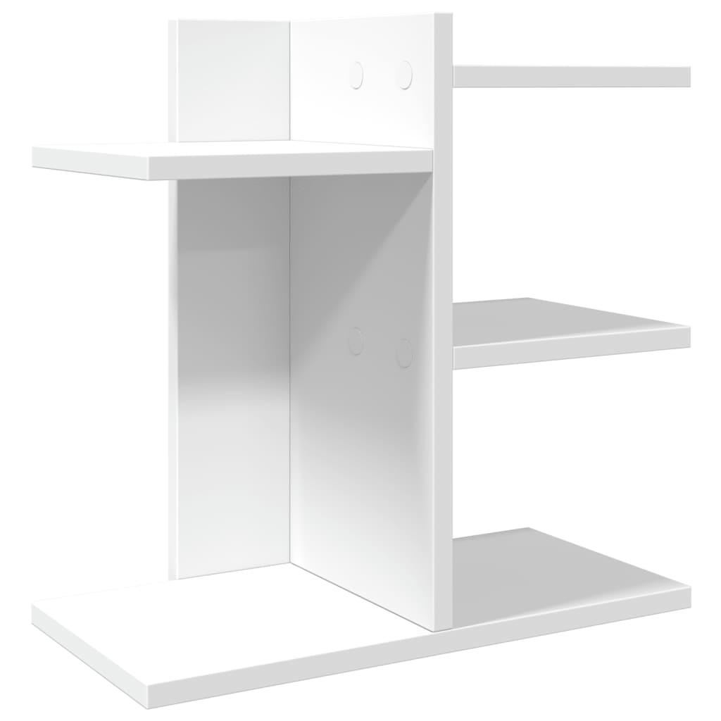 Vidaxl Bureau Organizator 42x21,5x42 cm przetworzony drewniany biel