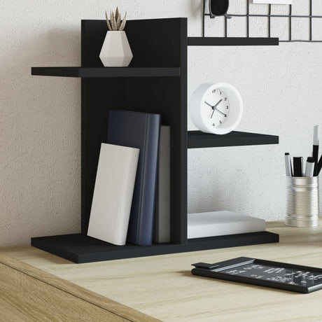 Vidaxx organisateur de bureau 42x21,5x42 cm bois fini noir