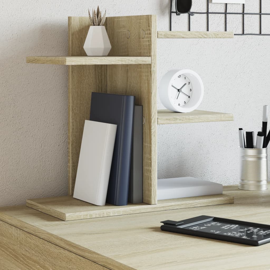 Vidaxx organiseur de bureau 42x21,5x42 cm en dérivé du bois couleur chêne sonoma