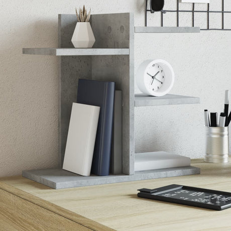 Vidaxx organiseur de bureau 42x21,5x42 cm bois d'ingénierie gris béton