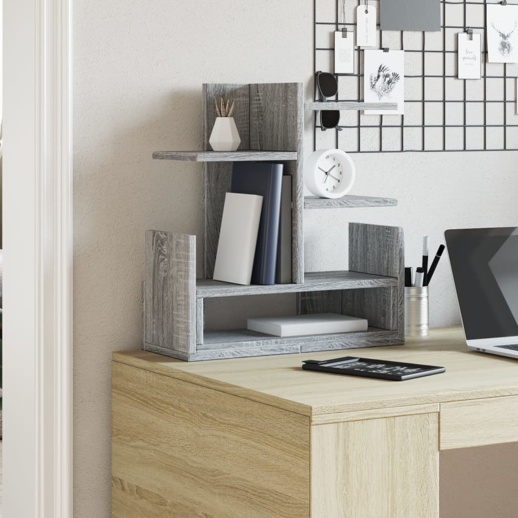 Vidaxx organiseur de bureau 49x20x52,5 cm bois d'ingénierie chêne sonoma gris